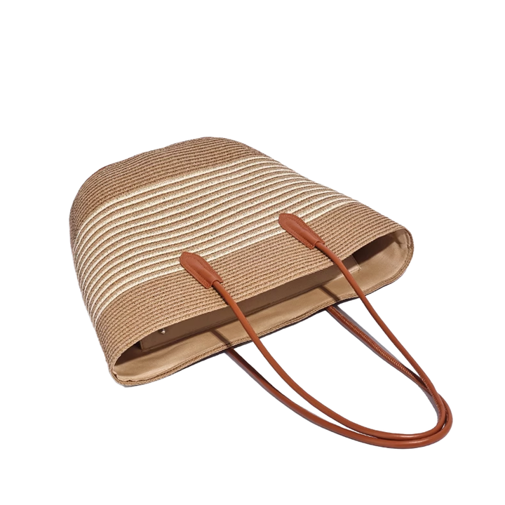 HUMTA Striped Espadrilles Bucket Bag