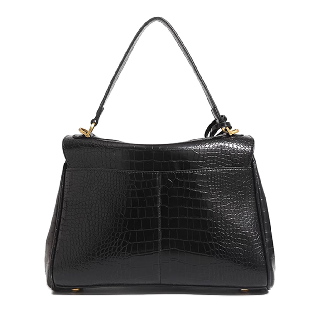 JOSVI Metal Lock Tote Bag - Large