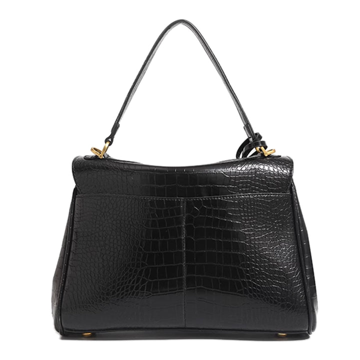 JOSVI Metal Lock Tote Bag - Large