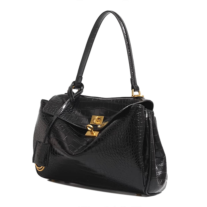 JOSVI Metal Lock Tote Bag - Small
