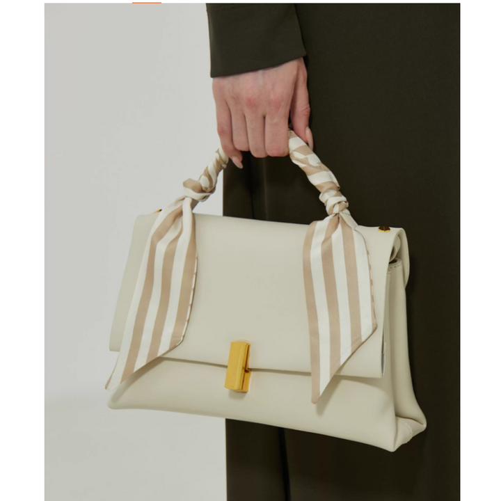 LEMCU Metal Lock Tote Bag