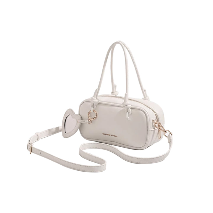 NOSHA Heart Detailed Leather Tote Bag