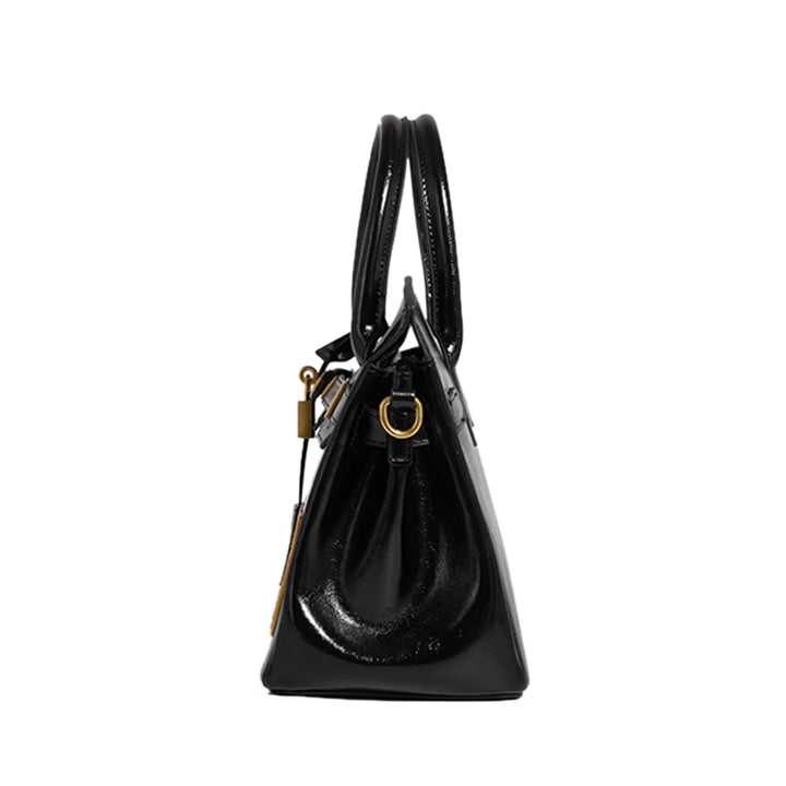 NUCSI Metal Lock Tote Bag