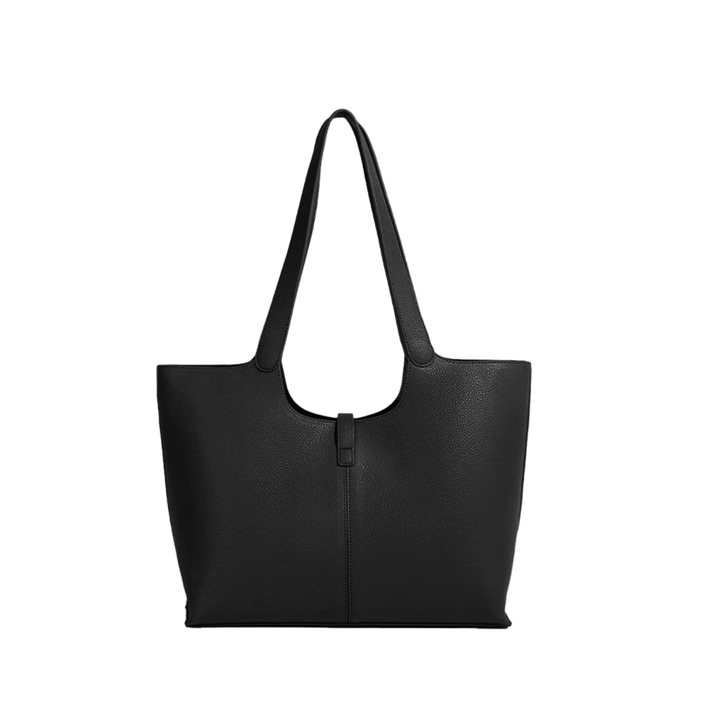 RALLO Leather Oversized Tote Bag