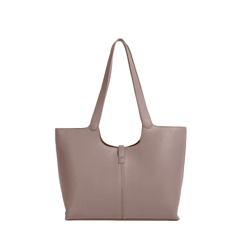 RALLO Leather Oversized Tote Bag
