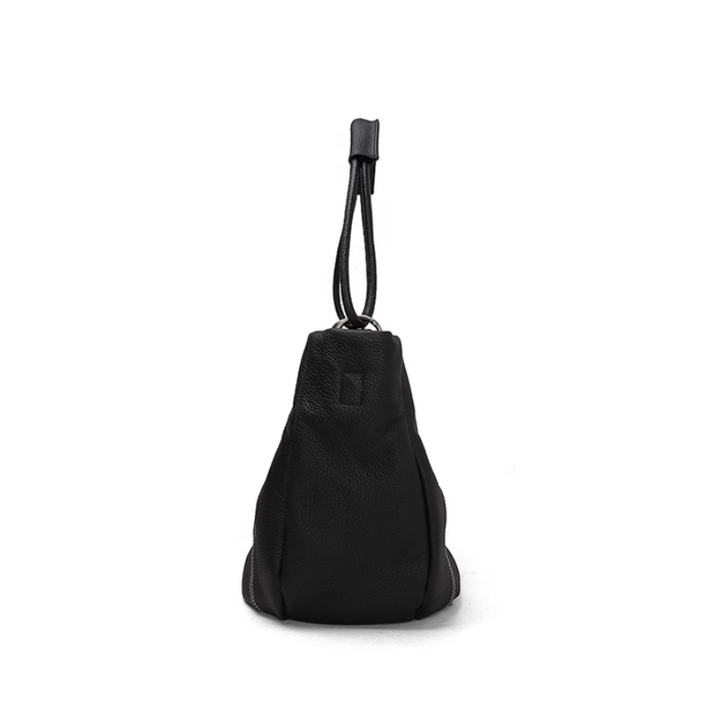 RUSAV Leather Bucket Bag