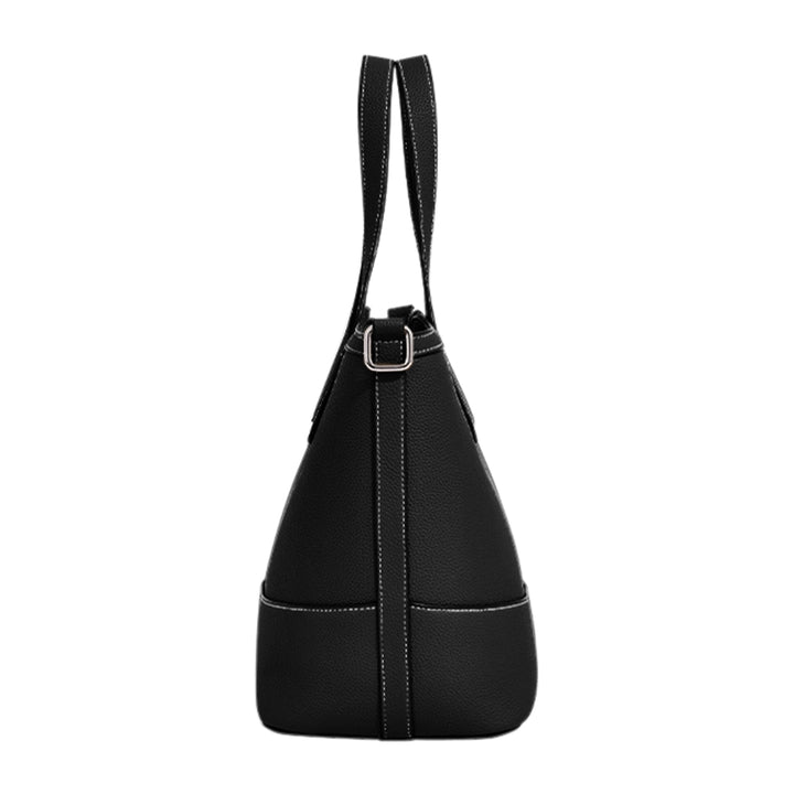 TOCRE Leather Bucket Bag