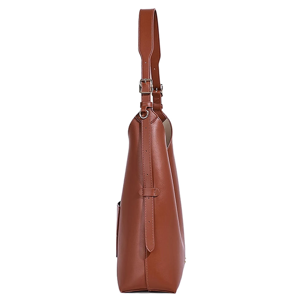 VACTR Leather Bucket Bag