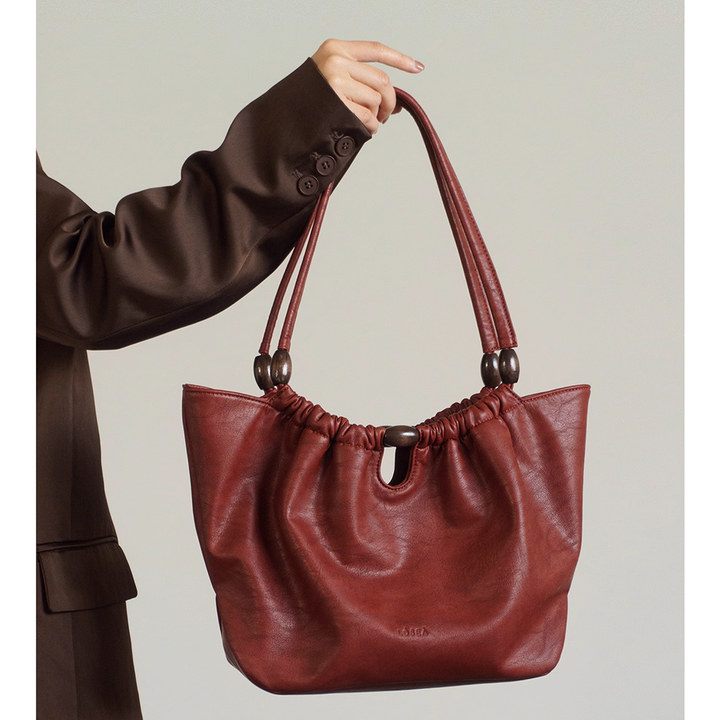 VOCBO Leather Tote Bag