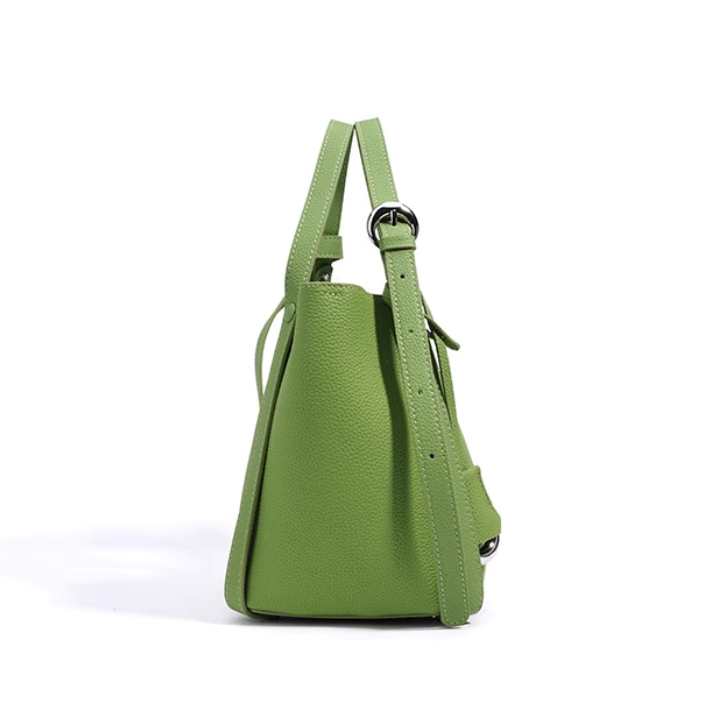 VUERC Leather Bucket Bag