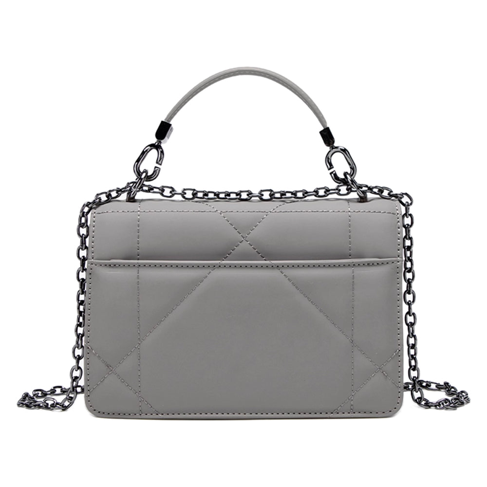 VUSTE Metal Lock Quilted Cross Body Bag