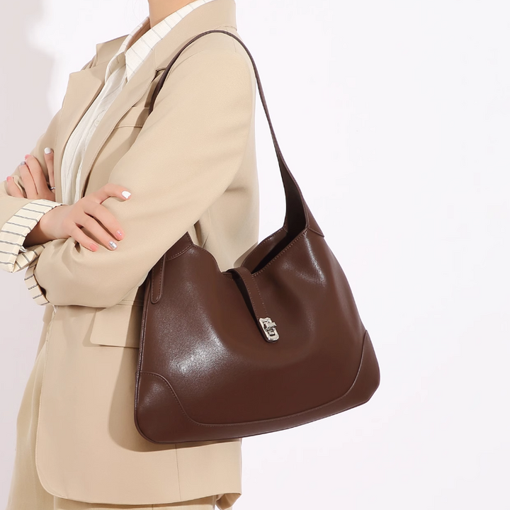 ZENAL Metal Lock Tote Bag