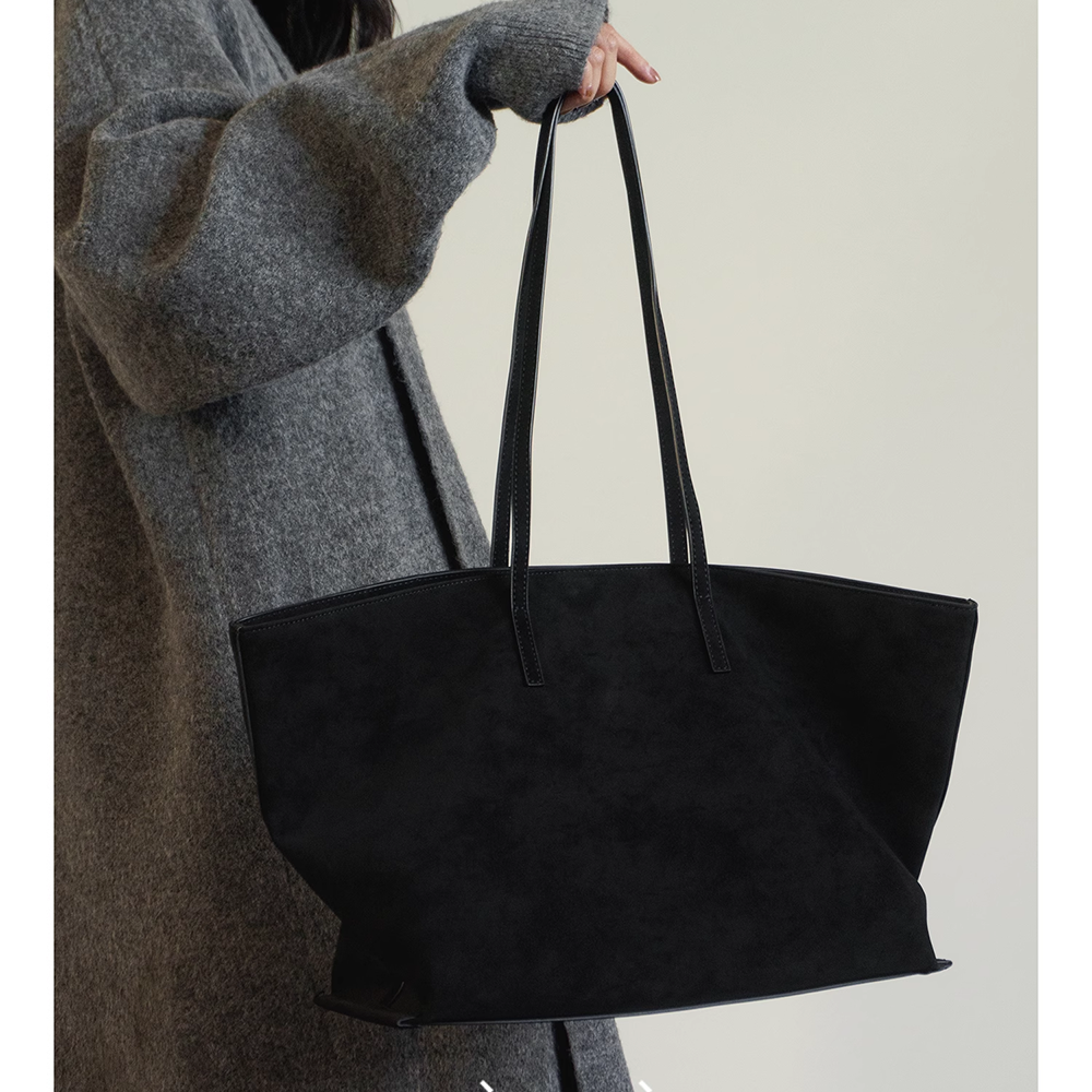 ZIACU Suede Oversized Tote Bag