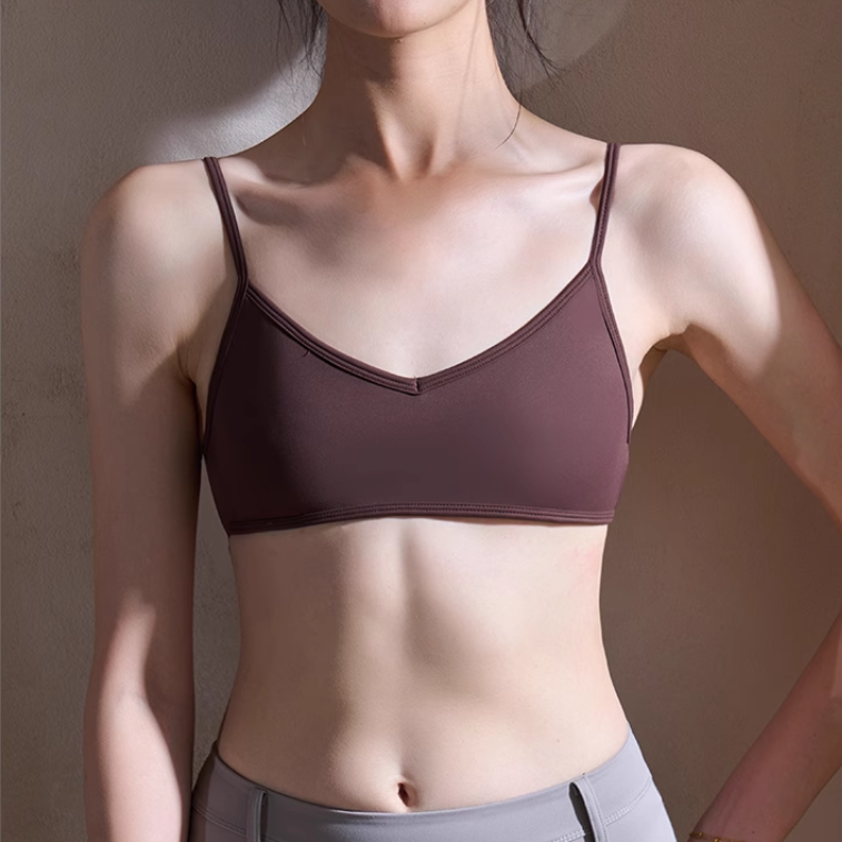 BOIVE Yoga Pilates Backless Fitted Sports Bra