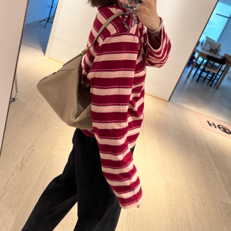 CEKRI Striped Long Sleeves Top