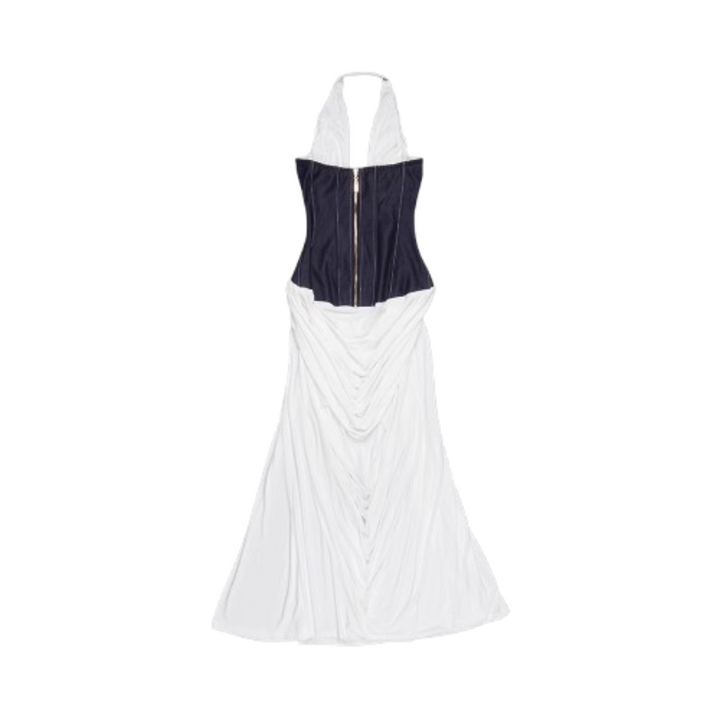 CEVRO Deep V  Maxi Evening Dress Gown