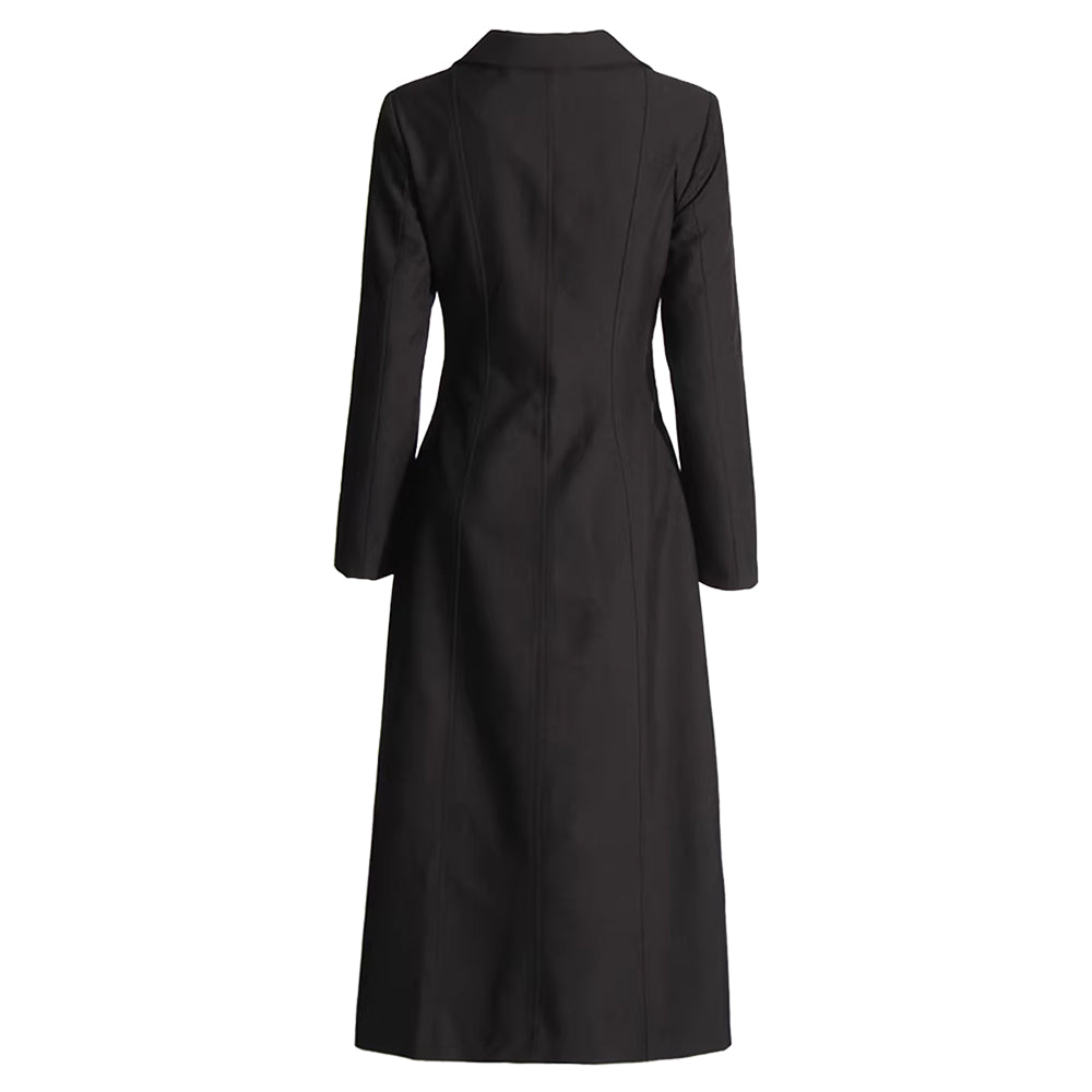 CUAME CUT OUT LONG TRENCH COAT