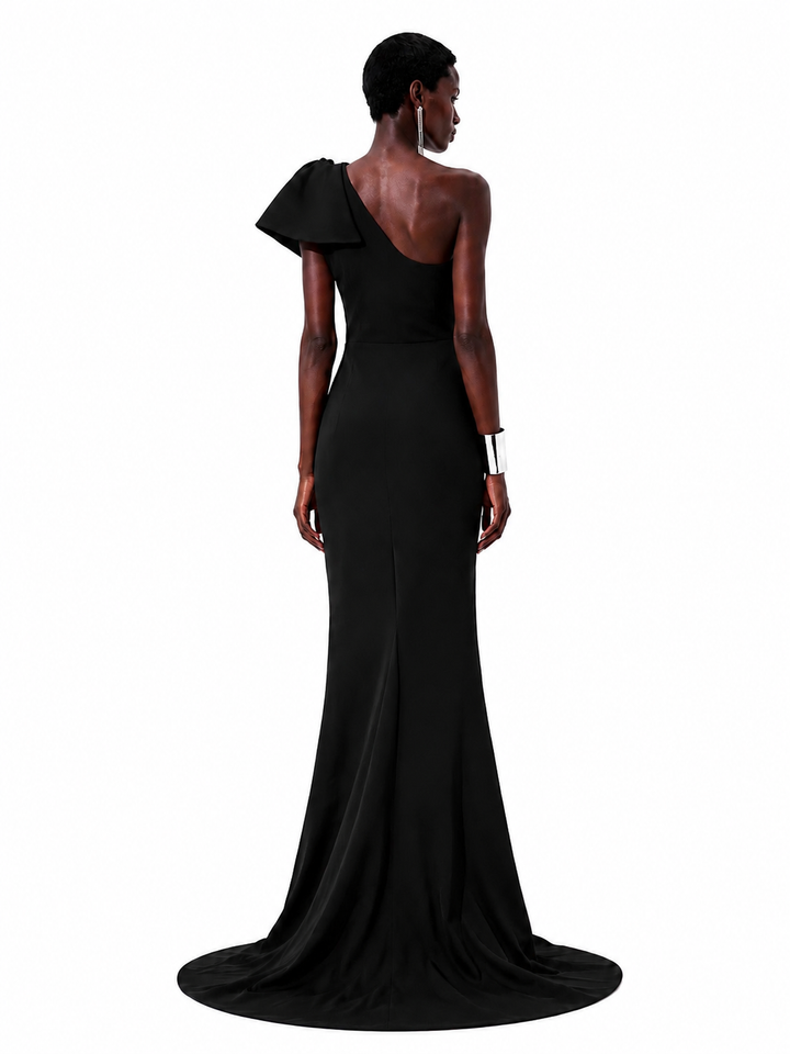 CUTAN Off-Shoulder Maxi Evening Dress Gown