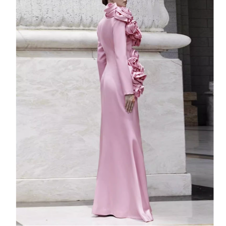 DULVE Flower Embellished Evening Dress Gown