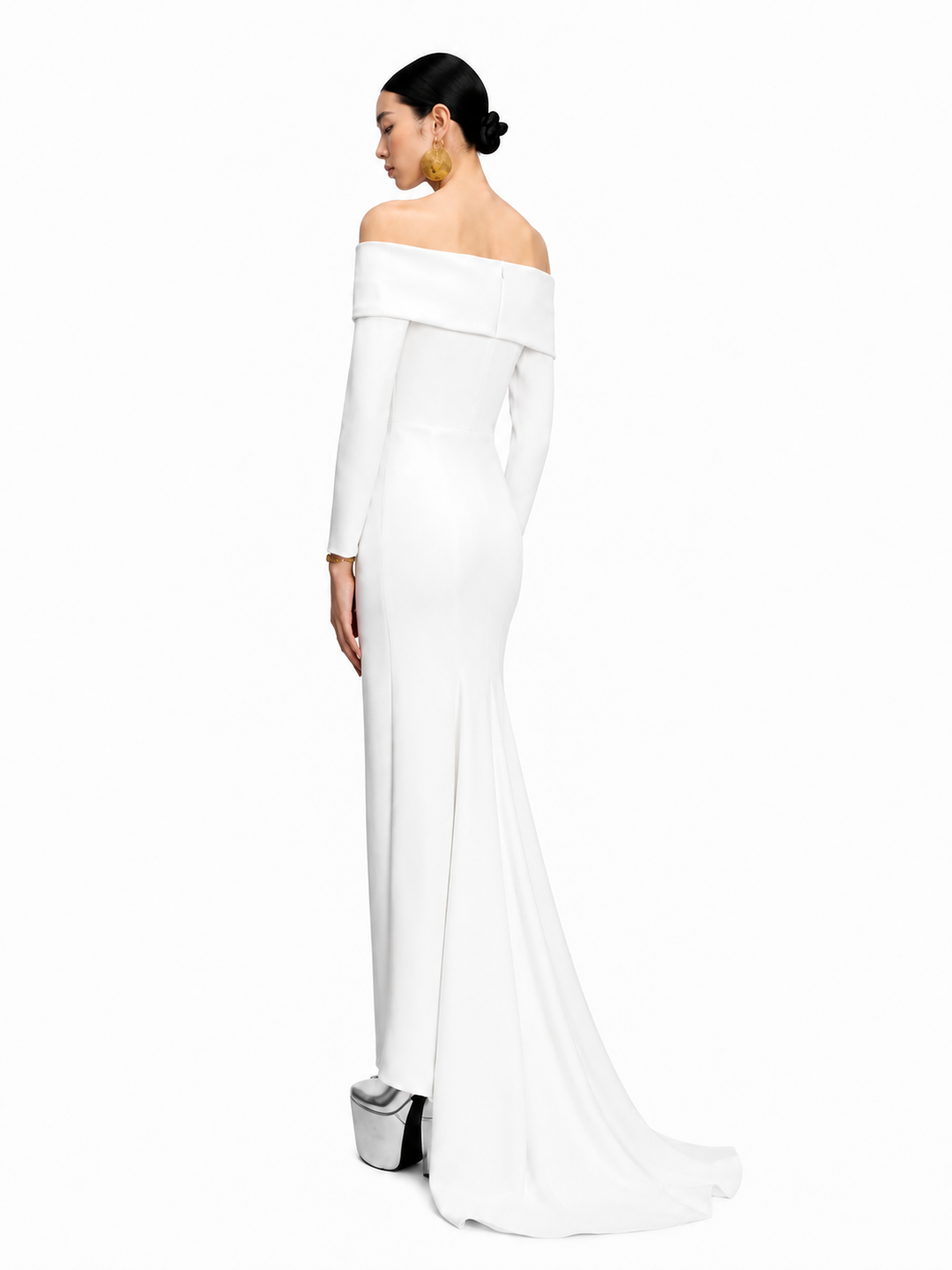 DUVCI Off-Shoulder Evening Dress Gown