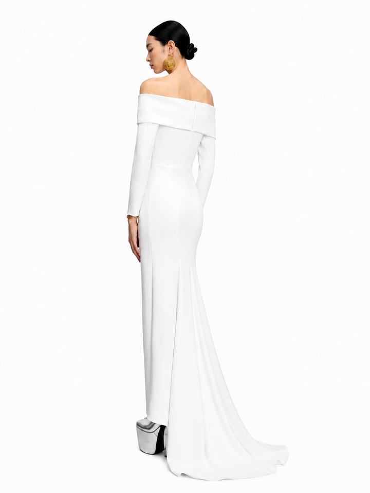 DUVCI Off-Shoulder Evening Dress Gown