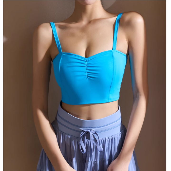 FLDEO Yoga Pilates Cut Out Fitted Sports Bra