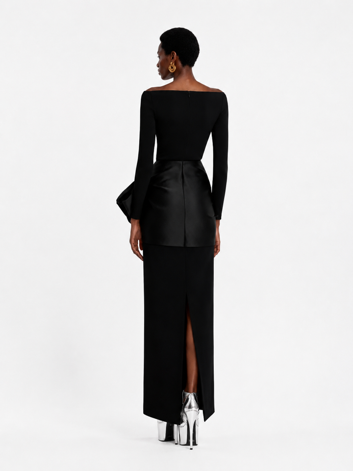 FUICE Off-Shoulder Evening Dress Gown