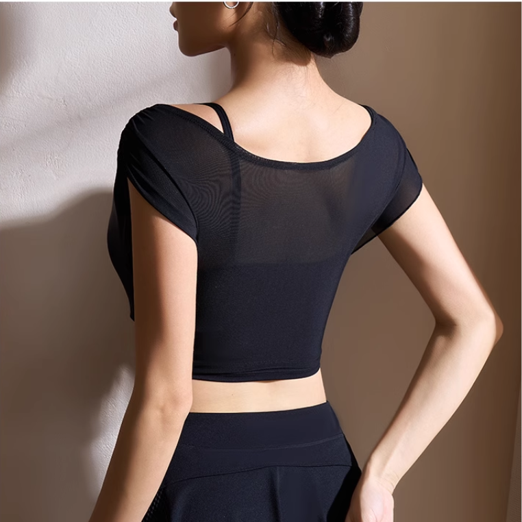 FVOTI Yoga Pilates V Neck Fitted Fitness Top