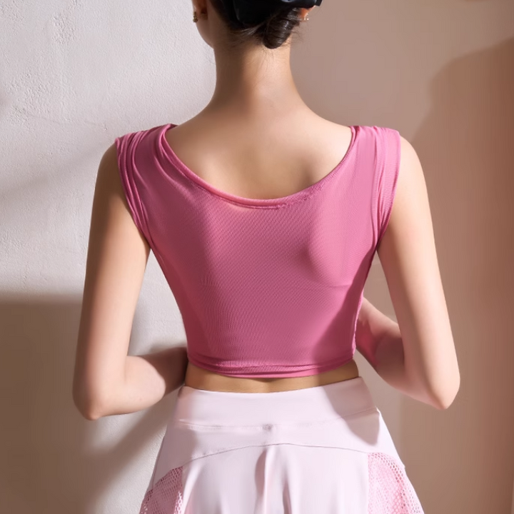 FVOTI Yoga Pilates V Neck Fitted Fitness Top
