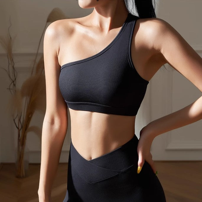 GUICO Yoga Pilates Cut Out Fitted Sports Bra