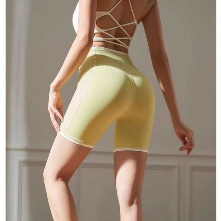 HENKA Yoga Pilates Bi-Color Fitness Shorts