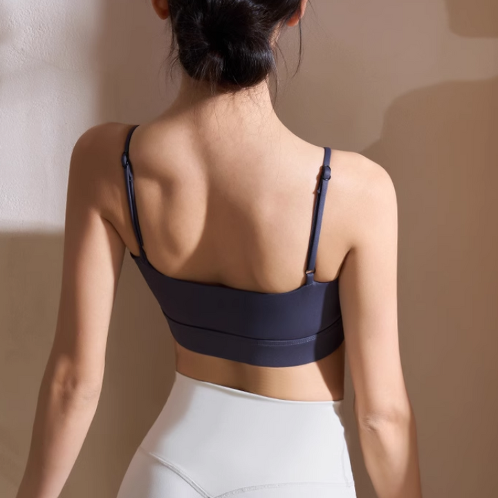 HOMVE Yoga Pilates Cut Out Fitted Sports Bra