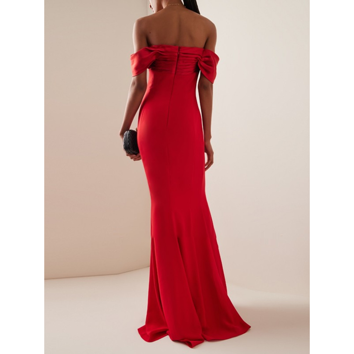 JIWEA Off-Shoulder Evening Dress Gown