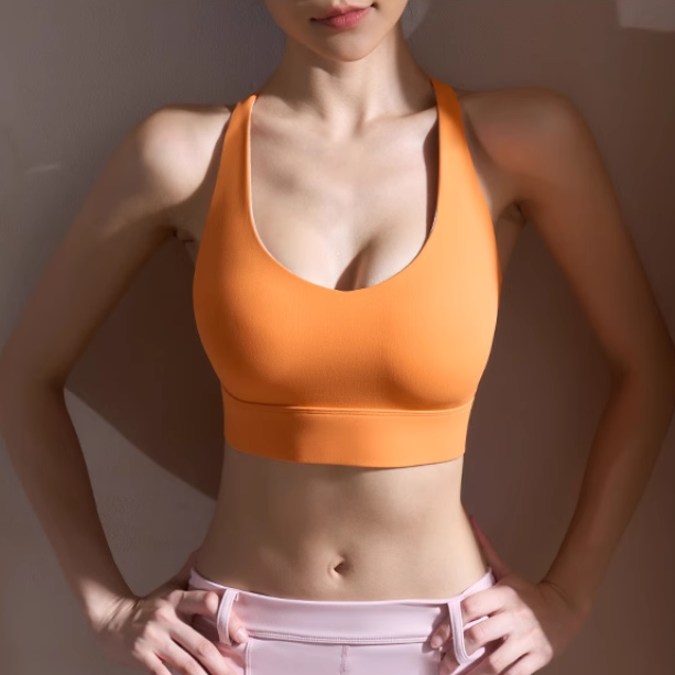 KAYAT Yoga Pilates Back Cross Fitted Sports Bra