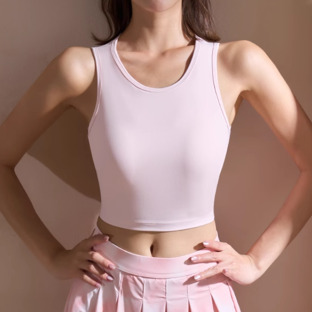 KEUSV Yoga Pilates Cut Out Fitted Sports Bra