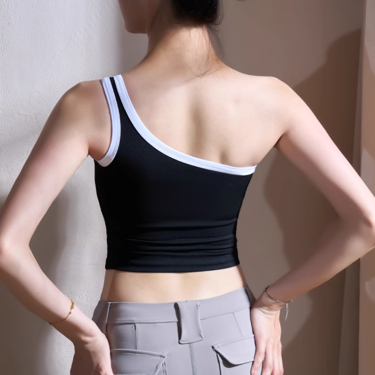 KIADO Yoga Pilates Bi-Color Fitted Sports Bra