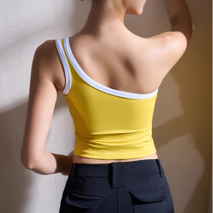 KIADO Yoga Pilates Bi-Color Fitted Sports Bra