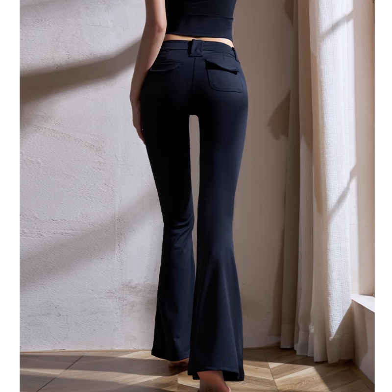 LAJOS Yoga Pilates Flared Fitted Stretch Leggings
