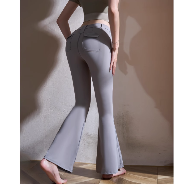 LAJOS Yoga Pilates Flared Fitted Stretch Leggings