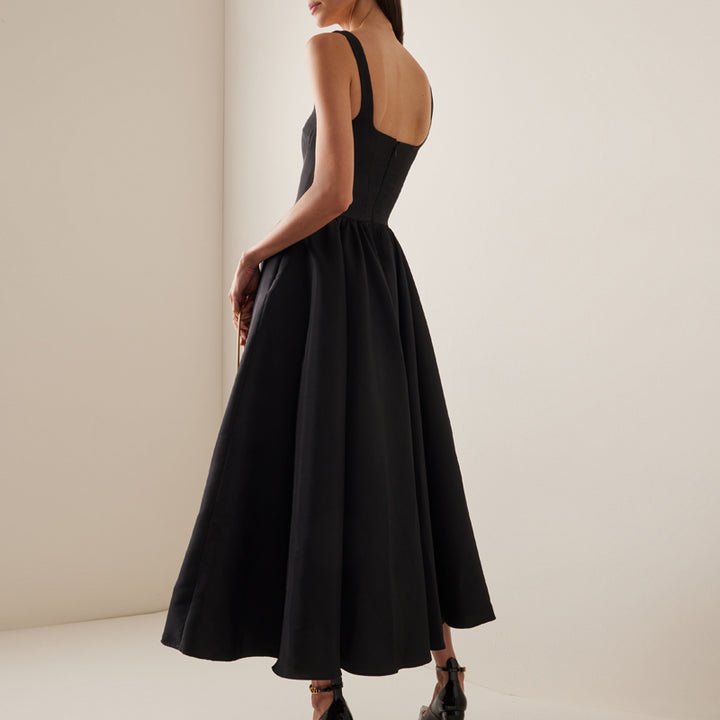 LAKAV Fold Hem Evening Dress Gown