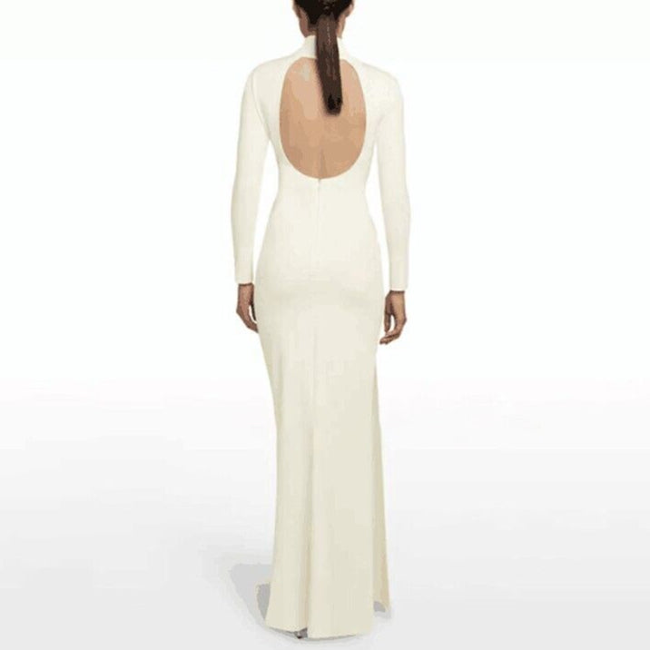 LATTI Diamante Fold Detailed Evening Dress Gown