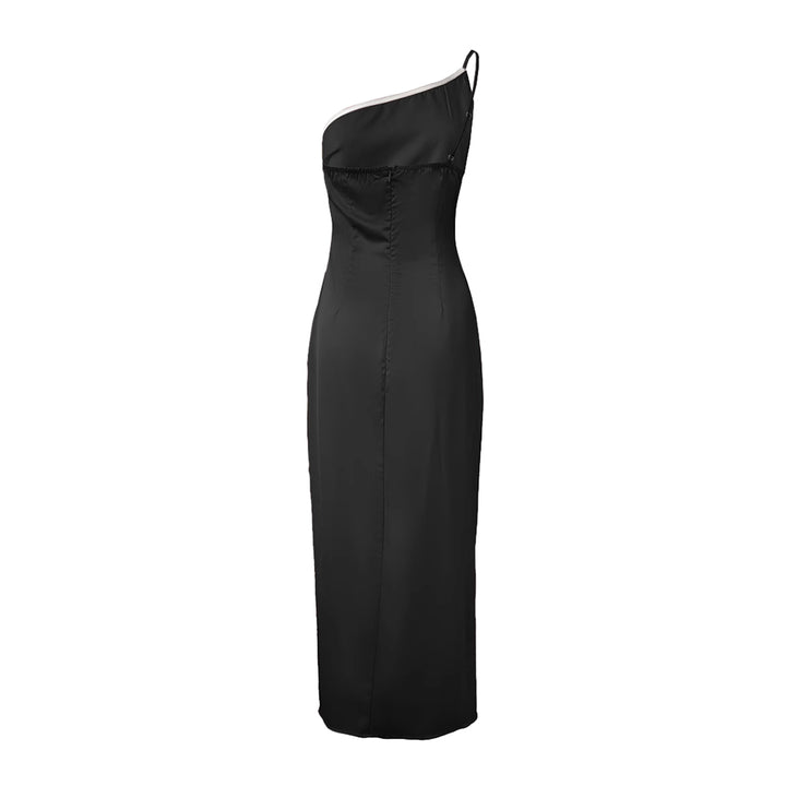 LEJUN Off-Shoulder Slip Dress