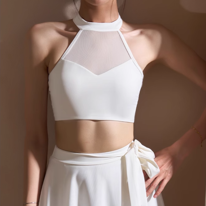 LUCRI Yoga Pilates Cut Out Fitted Sports Bra