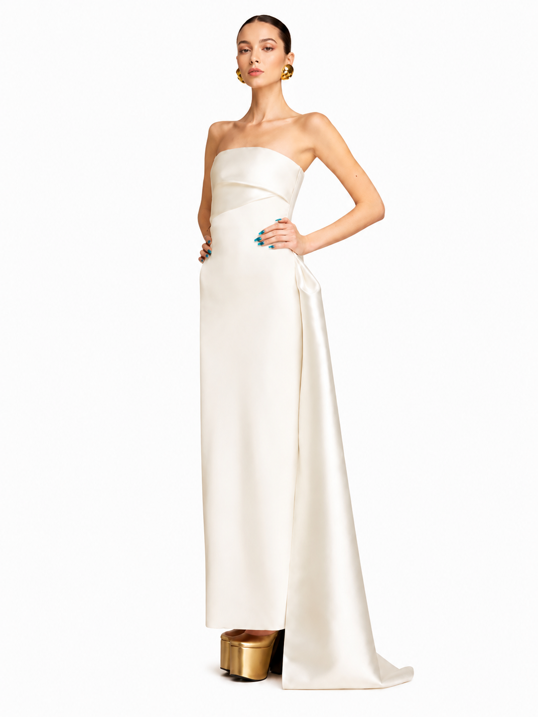 LUIRA Tube Maxi Evening Dress Gown