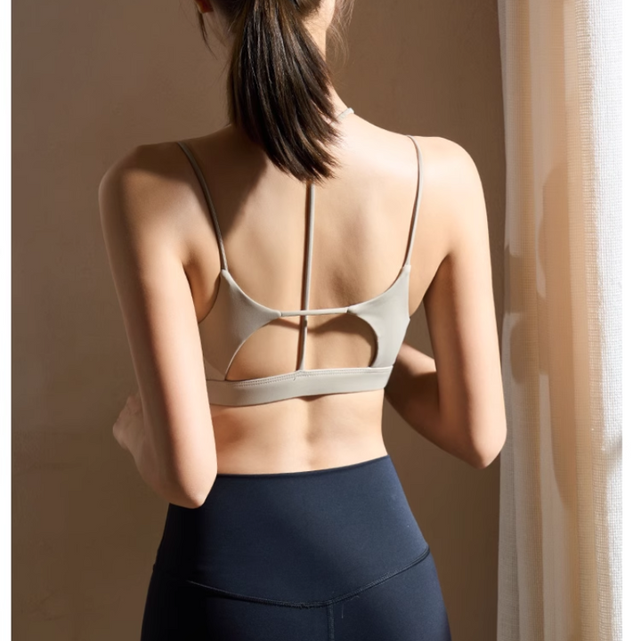 LVATE Yoga Pilates Deep V Fitted Sports Bra