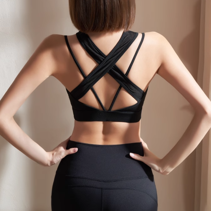 MEIDO Yoga Pilates Cut Out Fitted Sports Bra