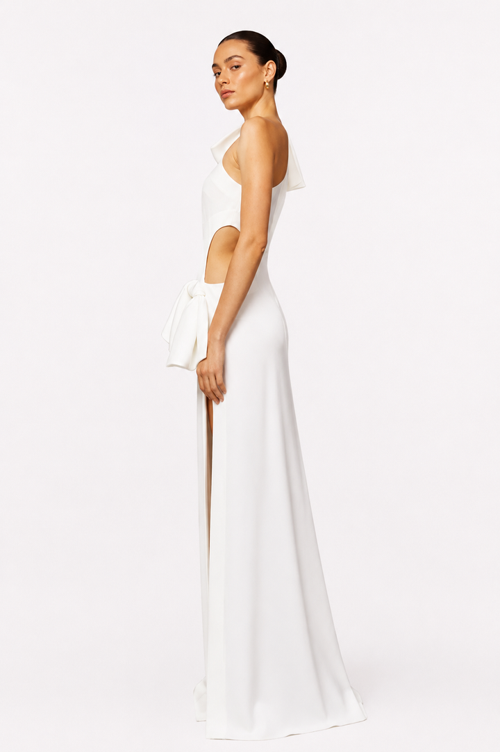 MUTVU One Shoulder Cut Out Evening Dress Gown