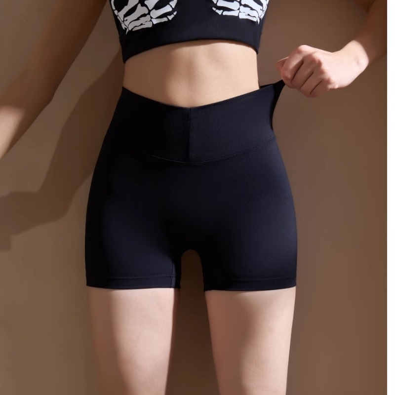 NARUV Yoga Pilates Printed Fitted Fitness Shorts