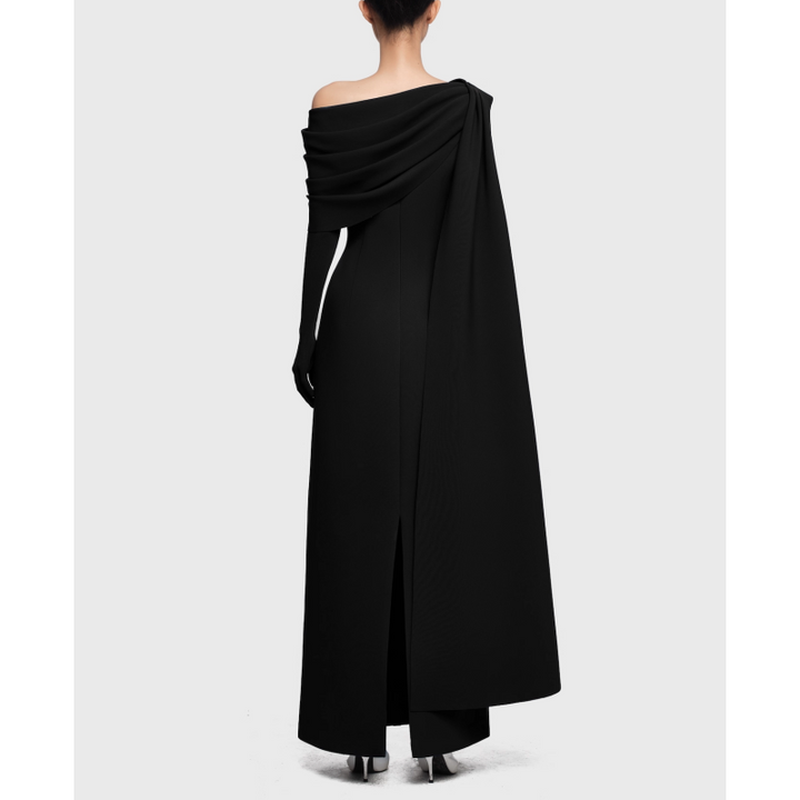 NAVCT Off-Shoulder Evening Dress Gown