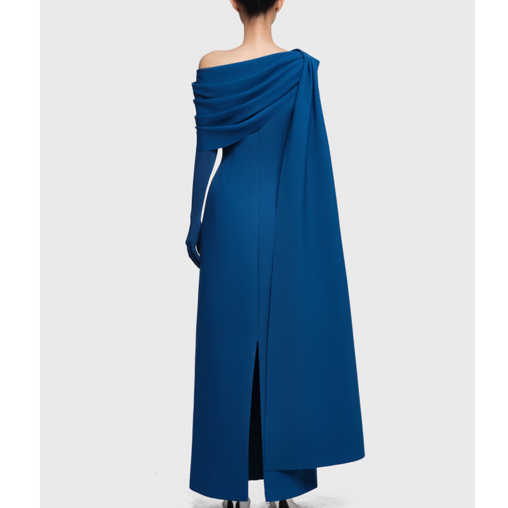 NAVCT Off-Shoulder Evening Dress Gown